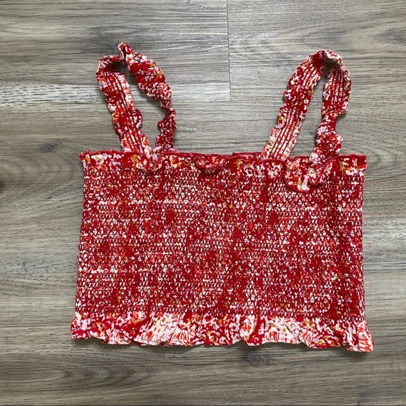 Free People Thalia Top Cinched Cropped sz S - Picture 2 of 6